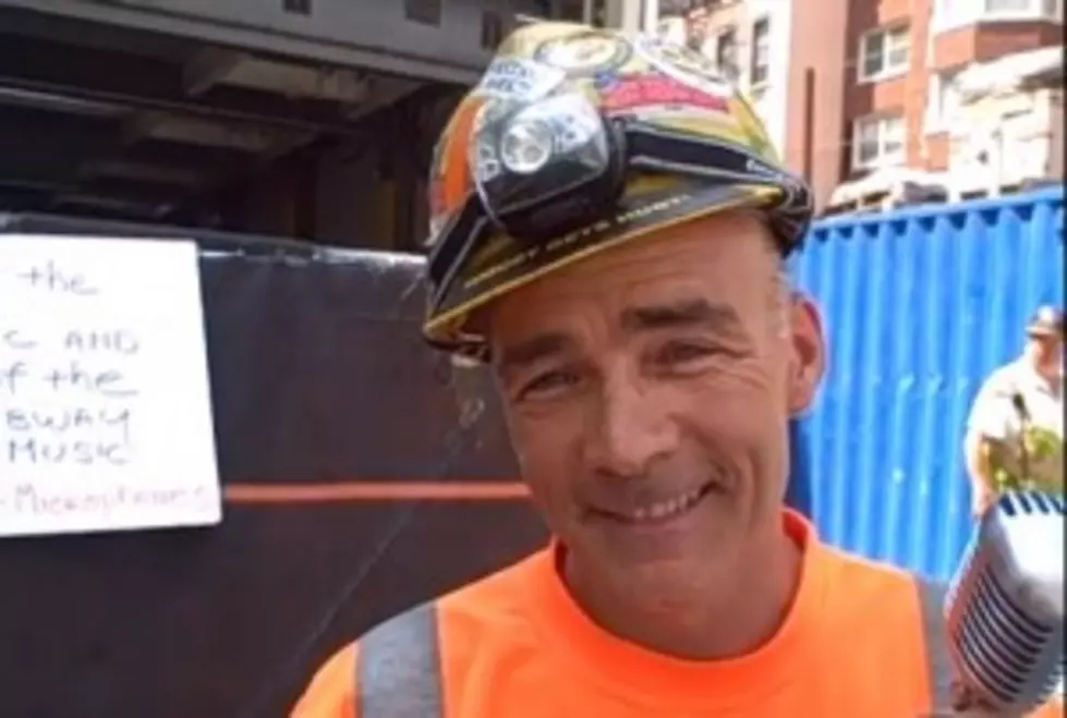 Subway Construction Worker Sings Frank Sinatra