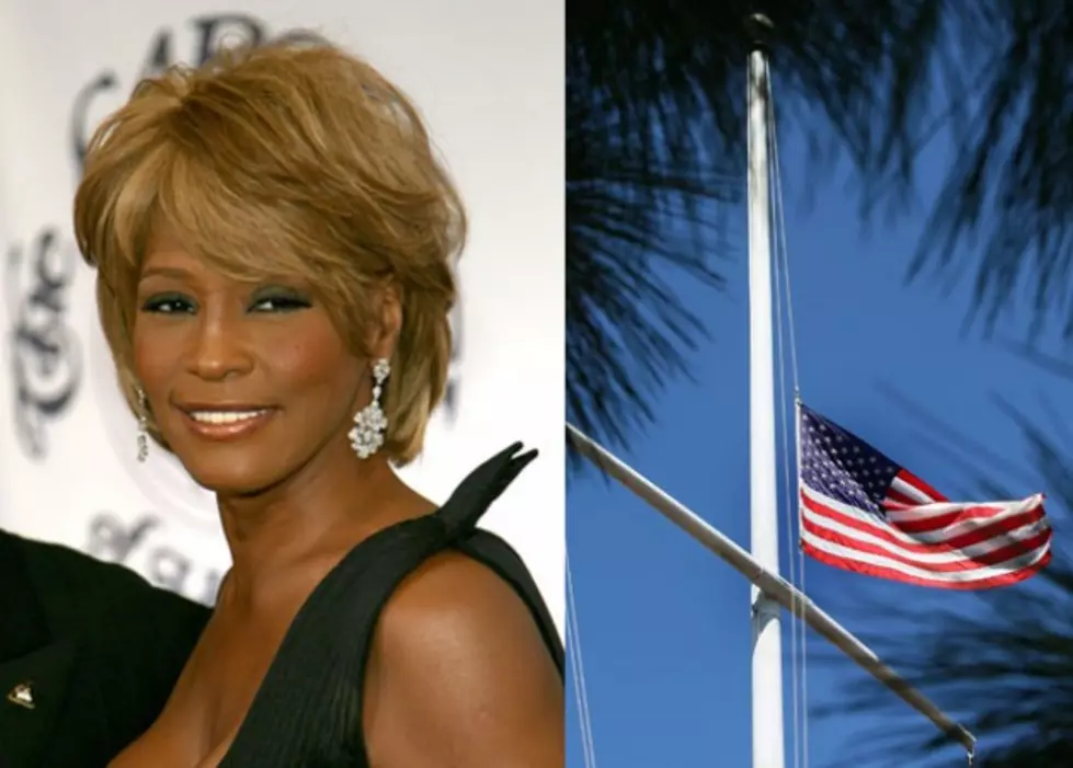 Flags To Fly At Half Staff For Whitney Houston