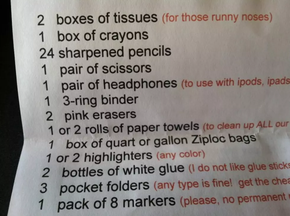 School Supply Lists &#8212; I Don&#8217;t Remember It Being Like This!