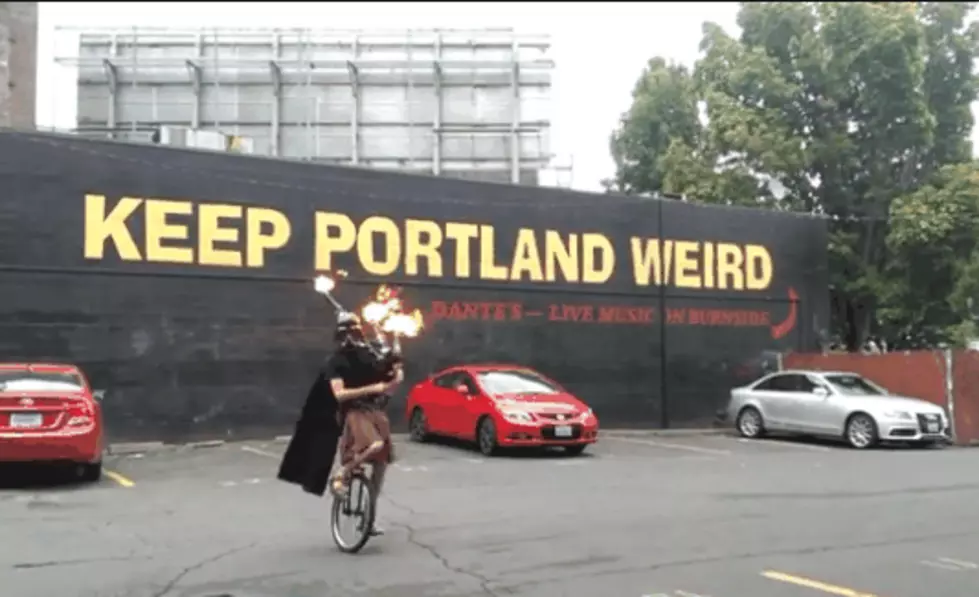 The Weirdest Thing You’ll See All Day: Unicycling Darth Vader [VIDEO]