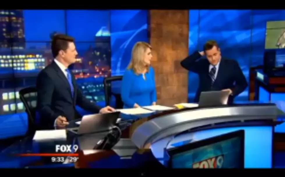 Hilarious: TV Weatherman Pulls A Coat Hanger Out Of His Suit Jacket LIVE During Newscast [VIDEO]