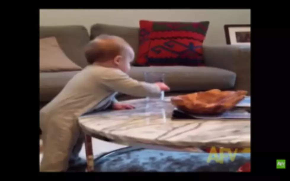 Cute Alert: Watch This Baby Test His Mom&#8217;s Limits With A Glass Of Water [VIDEO]