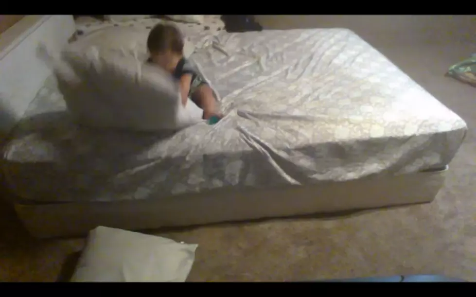 This Genius Baby Proves That a High Bed Is No Match for Him [VIDEO]