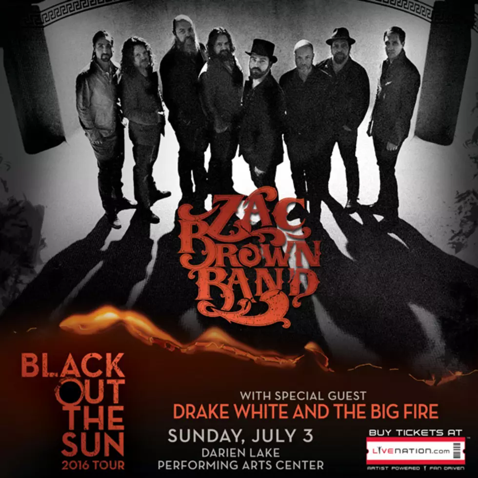 Zac Brown Band&#8217;s 2016 &#8216;Black Out The Sun&#8217; Tour Coming to Darien Lake