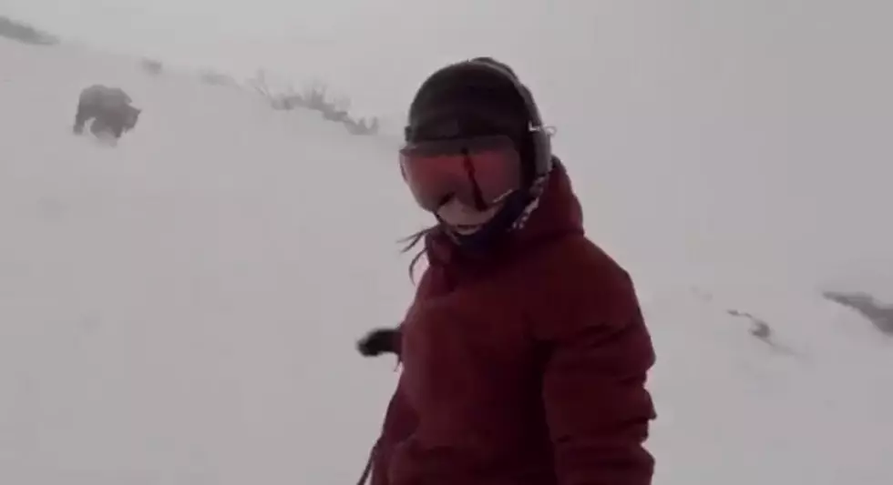 Do You Think This Is Real? Bear Chases Snowboarder + Doesn’t Even Know!