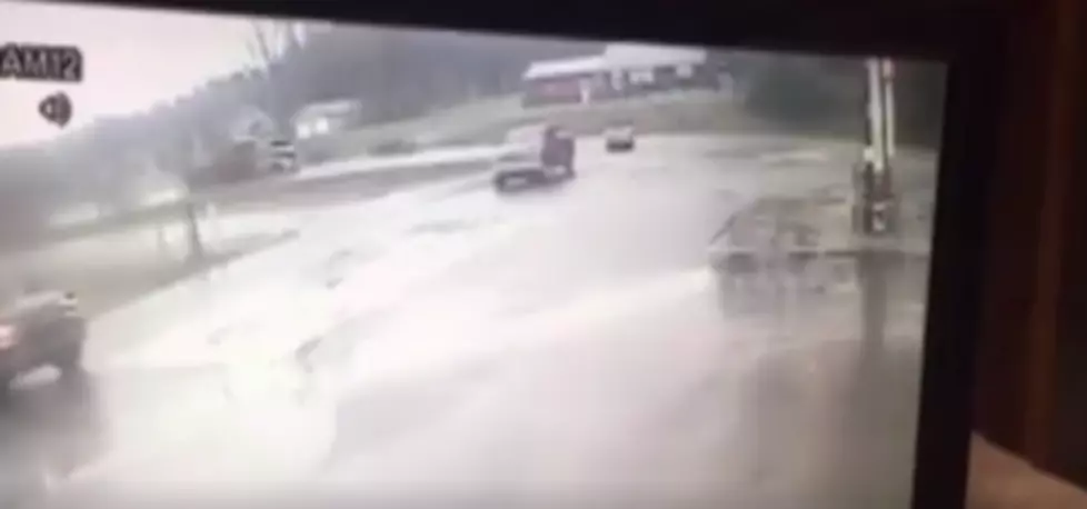 Scary Video Shows 16-Year-Old Pulling Out in Front of Tractor Trailer + Just Nearly Misses