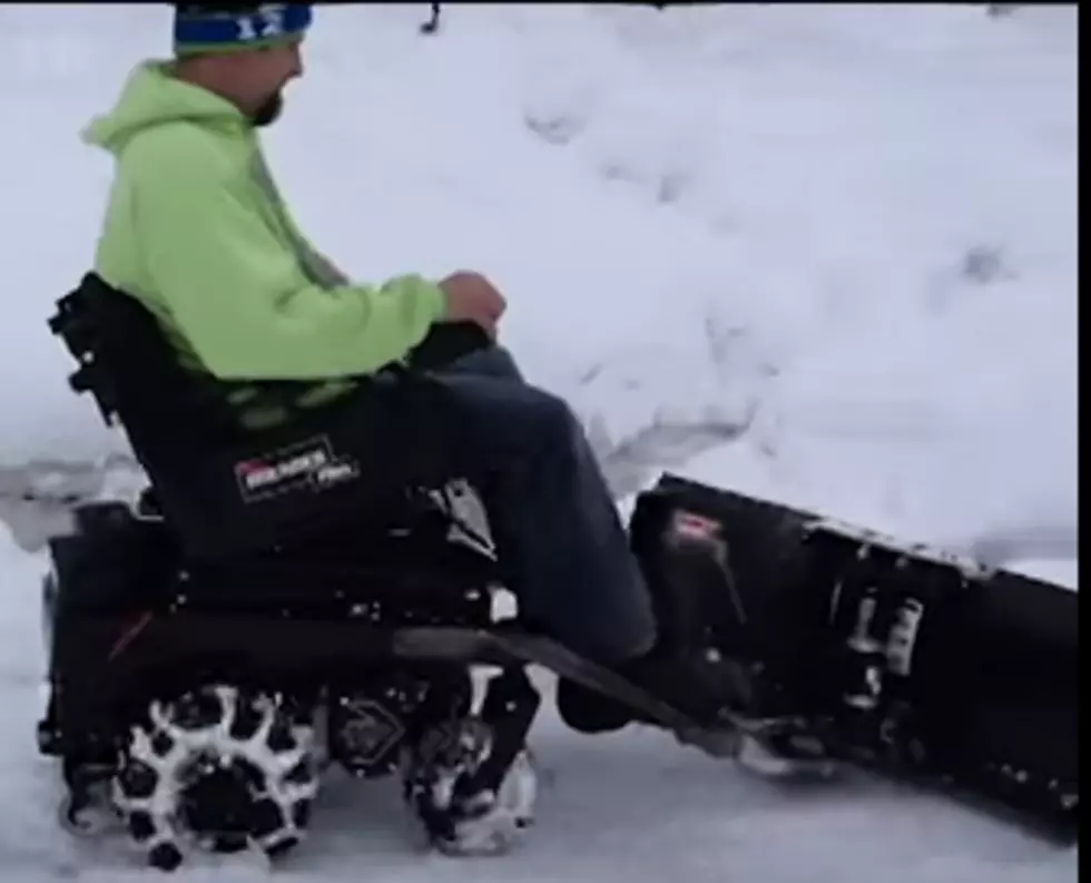 Wheelchair Snow Plow is a Great Invention [VIDEO]