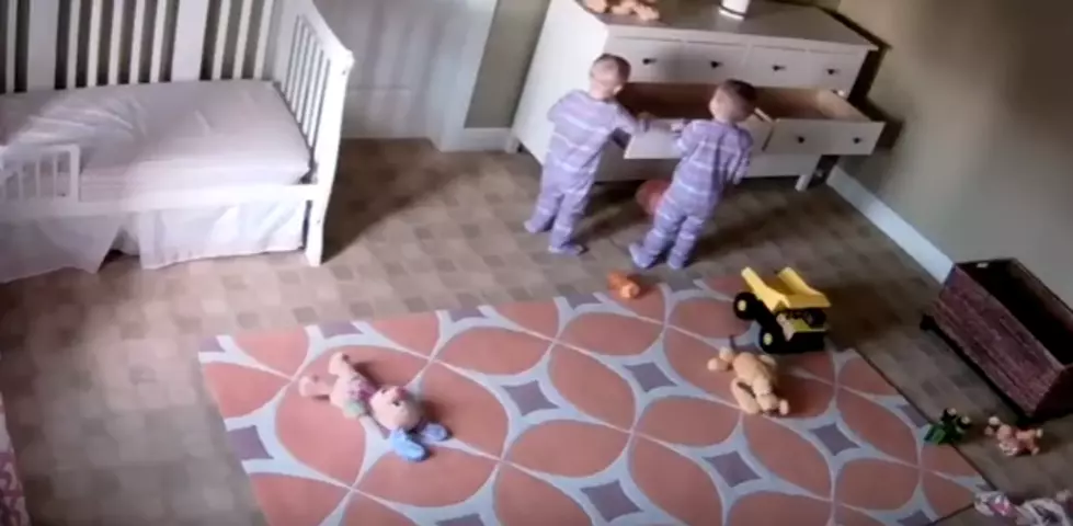 WATCH: Twin Brother Saves His Brother When Dresser Falls On Him