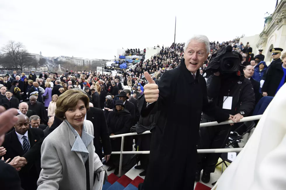 Bill Clinton Gets Caught Watching As Ivanka Trump Makes Her Way To The Inauguration