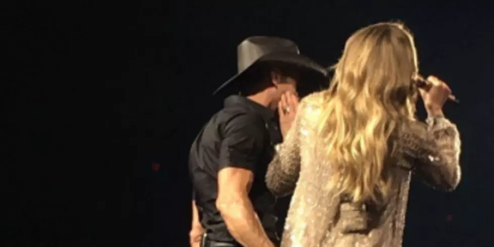 Tim McGraw Has No Problem Copping A Feel While Faith Is Singing