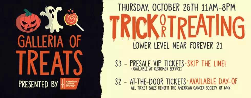Safe + Fun Trick or Treating at Galleria of Treats Thursday, October 26th
