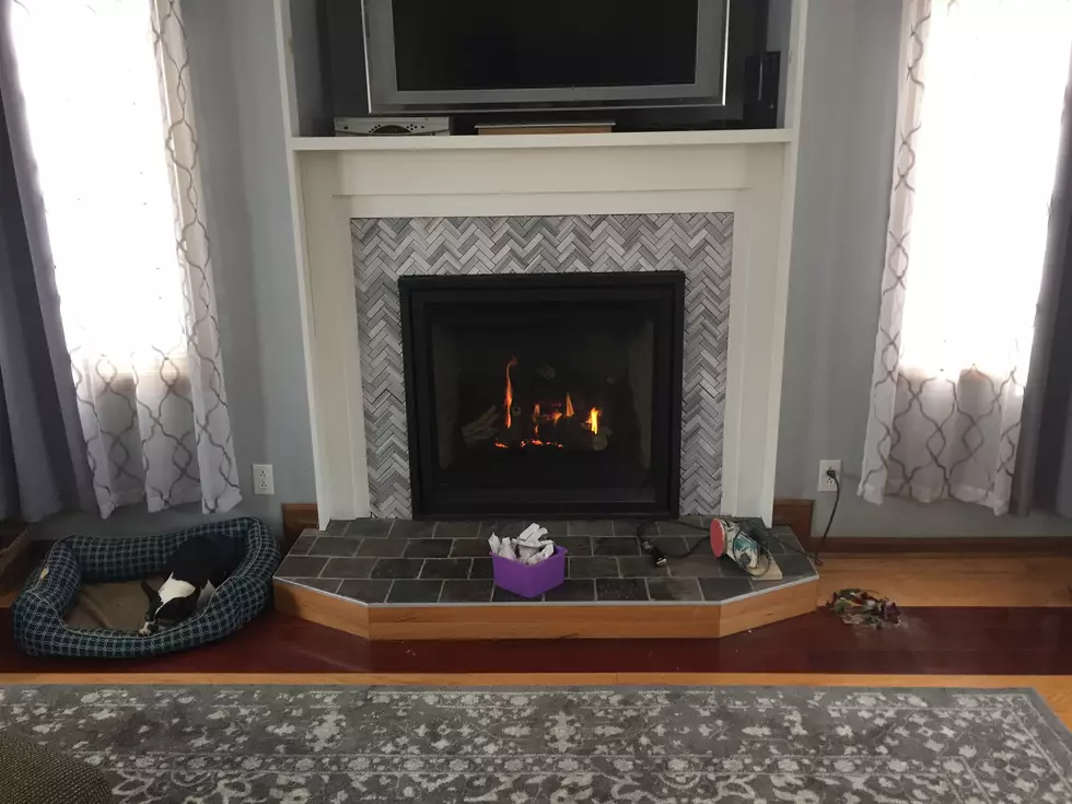 Brett Alan Takes A Crack At Home Improvement With His Fireplace Surround