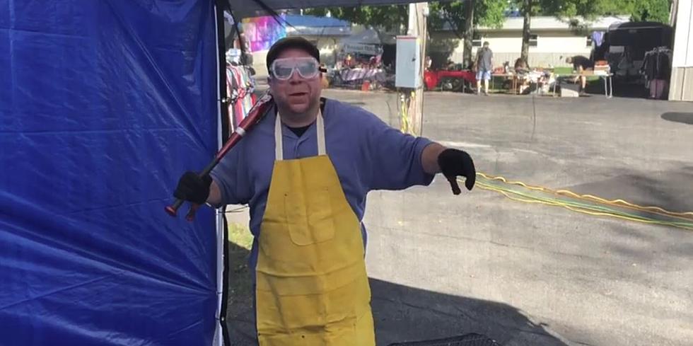 Mobile Rage Room at the World’s Largest Yard Sale [WATCH]