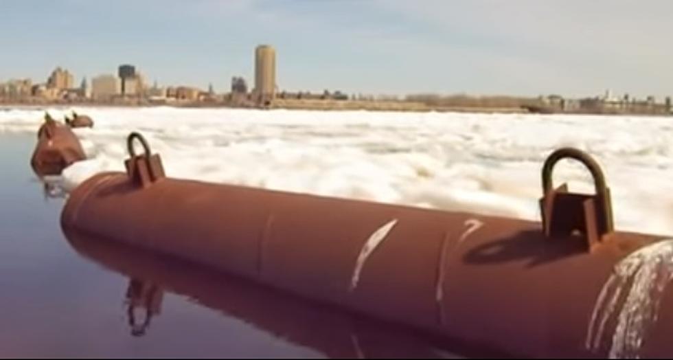 Another Sign of Spring – Ice Boom Being Removed