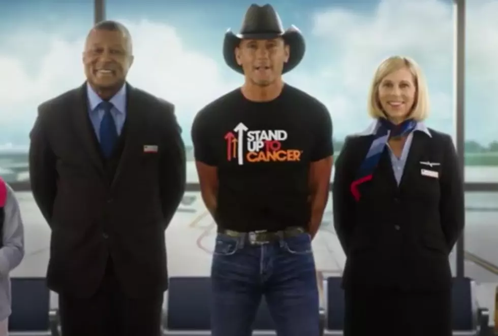 Tim McGraw Standing Up To Cancer With American Airlines