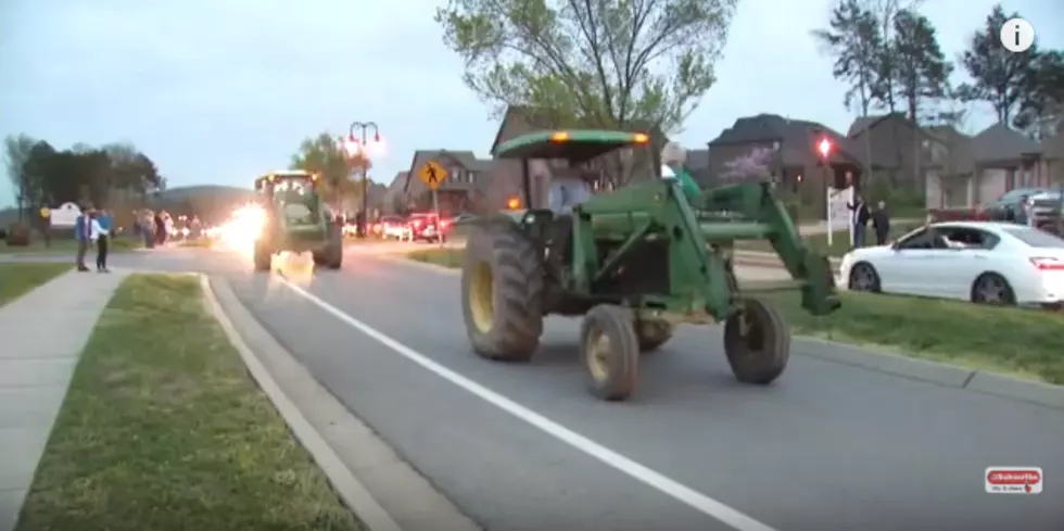 Friends and Neighbors Hold John Deere Tractor Parade In Honor Of Joe Diffie [WATCH]