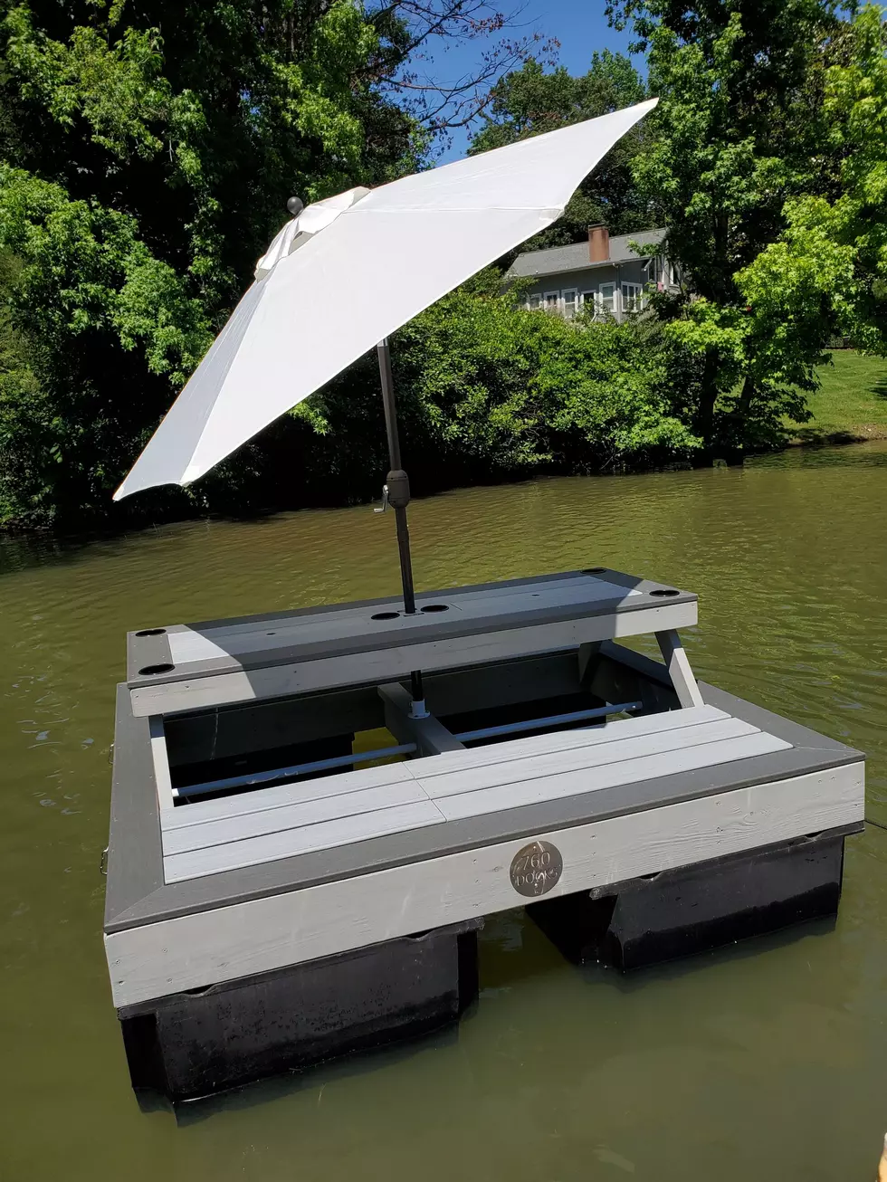 Check Out This Awesome Floating Picnic Table