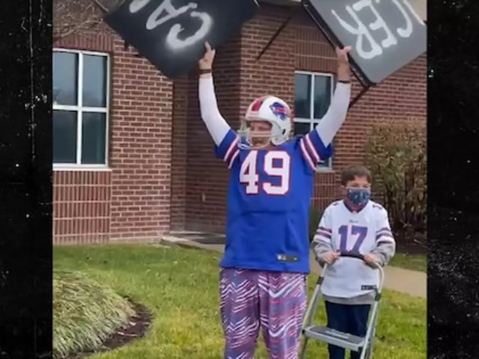 Bills Fan Celebrates Winning Bout With Cancer in Most Buffalo Way [Must Watch]