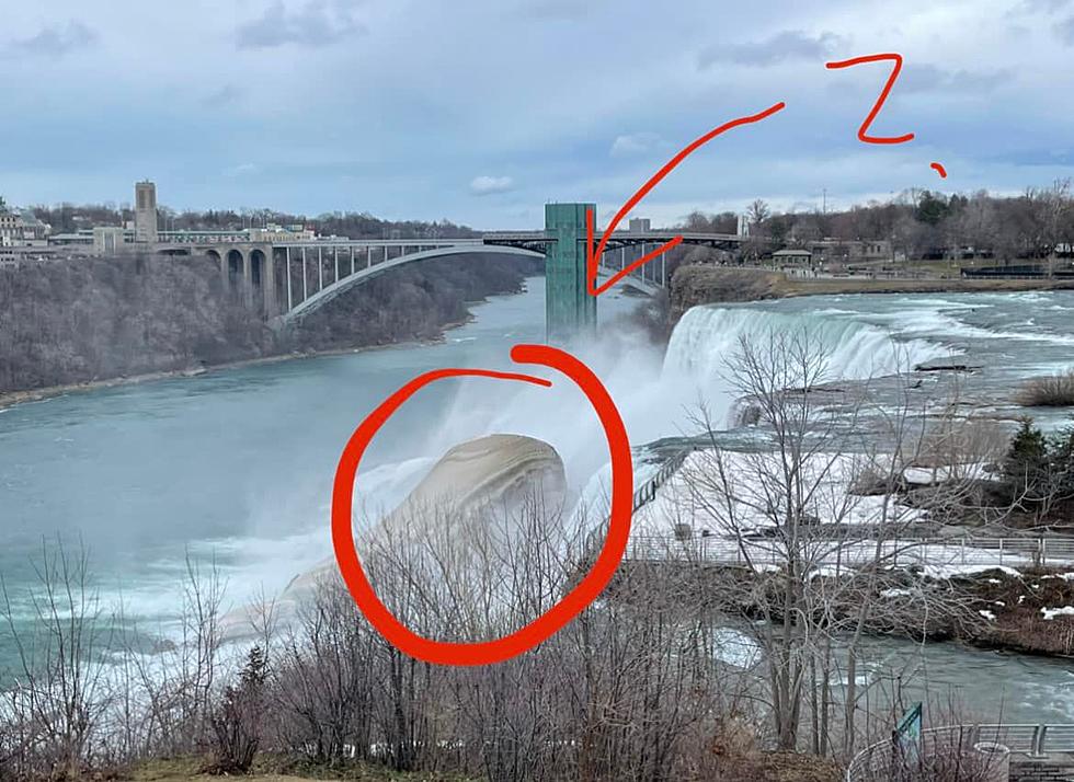 What Is This Big Boulder In The Horseshoe Falls?