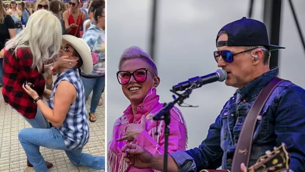Couple Gets Engaged At The WYRK Toyota Taste Of Country