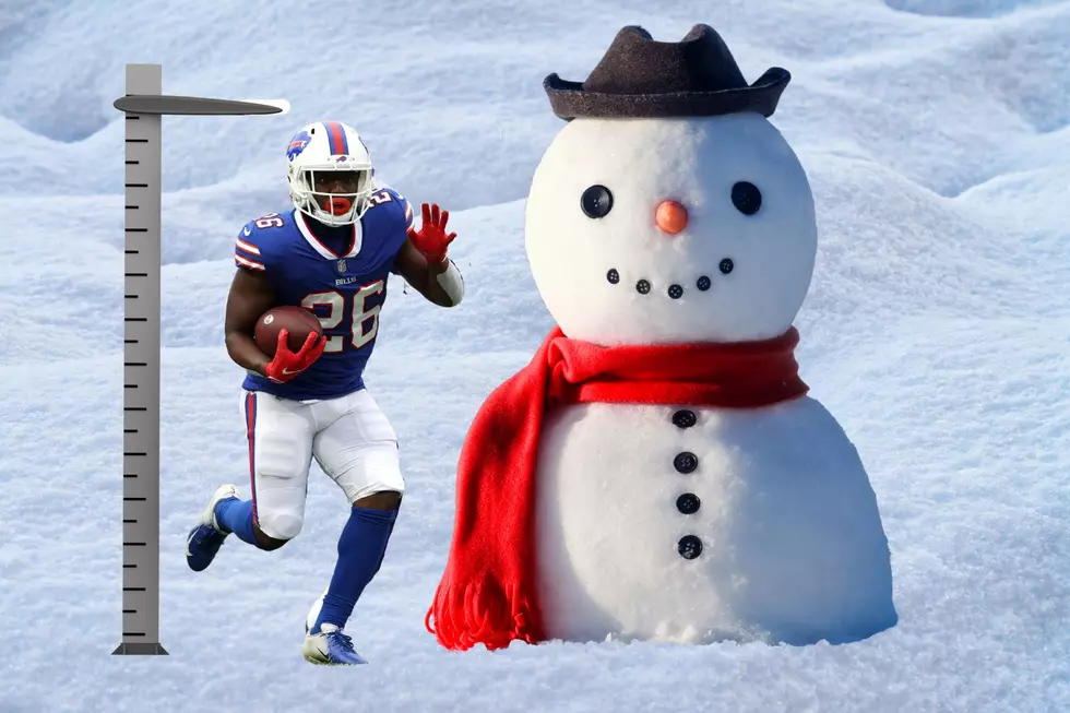 The Amount Of Forecasted Snow Is Taller Than These Buffalo Bills