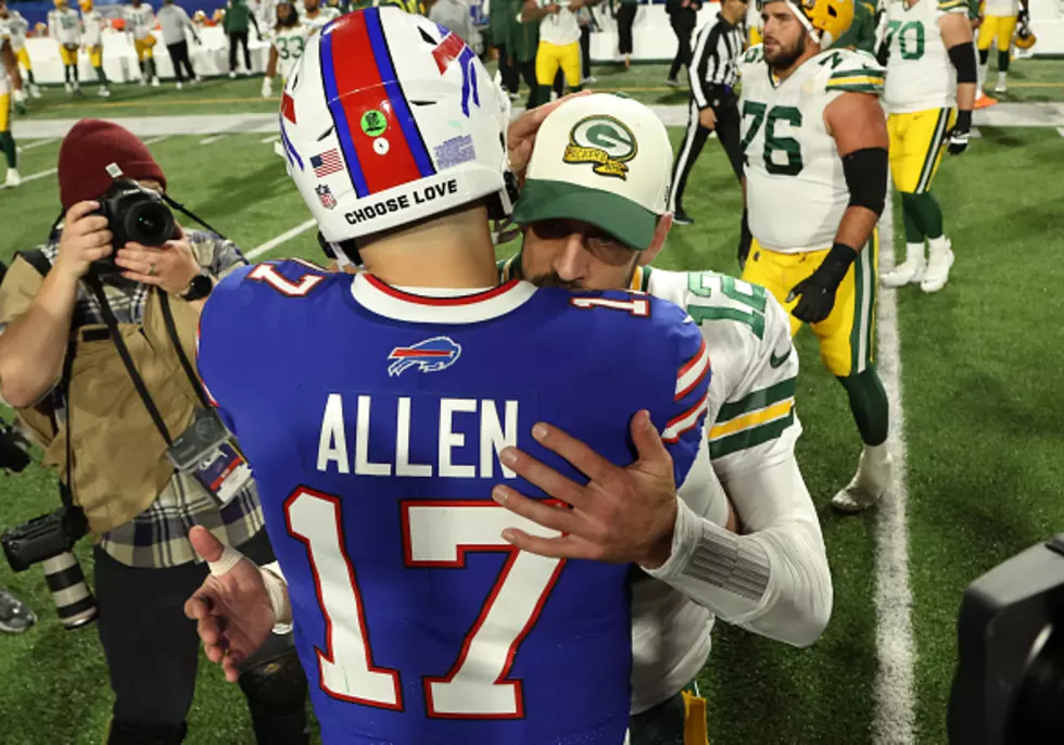 Josh Allen and Aaron Rodgers Share a “Bromance” Moment