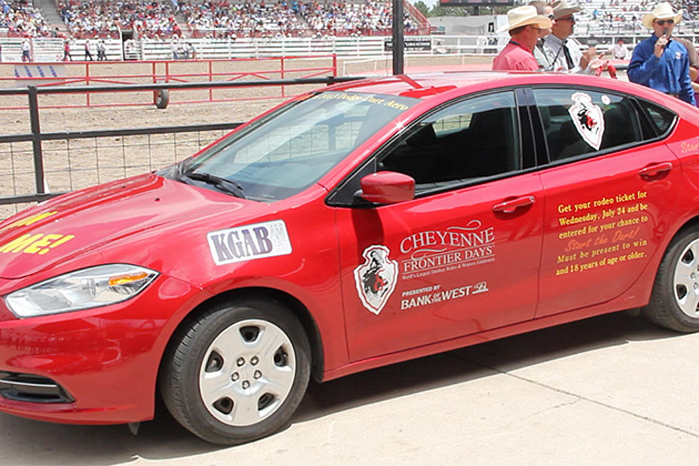 Stacy Moser “Starts the Dart” and Drives Home a 2013 Dodge at Cheyenne Frontier Days 2013