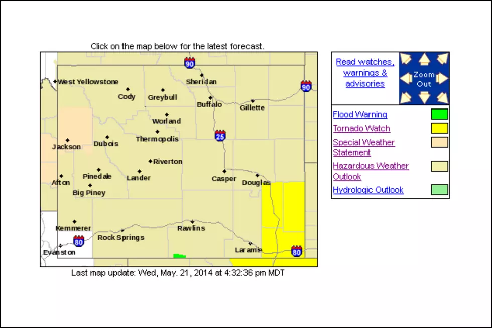 Severe Weather Watch for Southeast Wyoming, Central Wyoming
