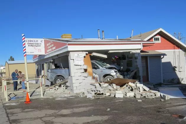 UPDATE: Driver Strikes Two Casper Businesses with Pickup