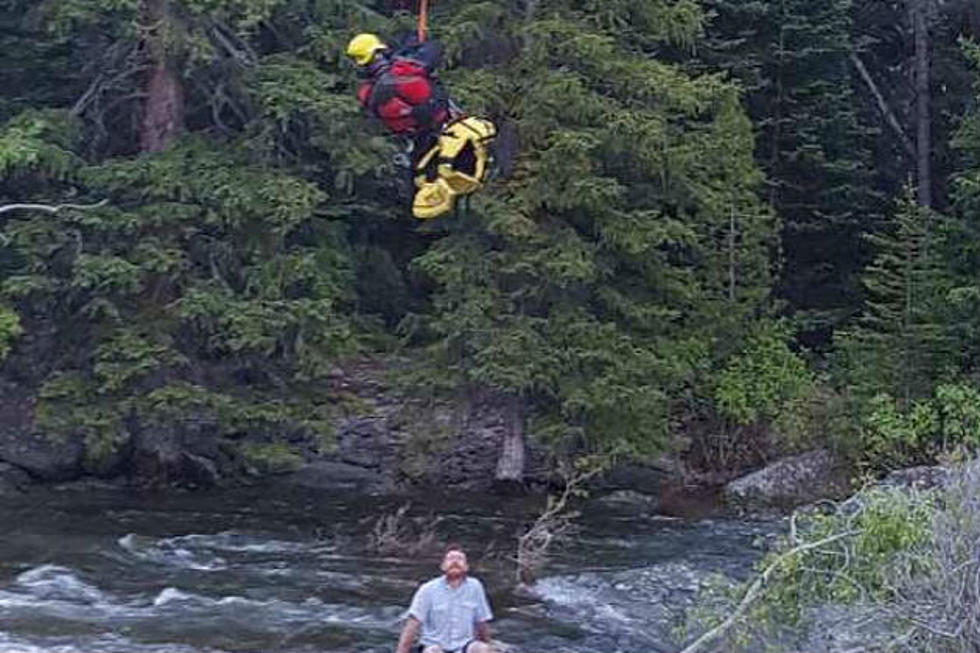 Wyoming Authorities Rescue Man Who Fell Into Creek, Was Carried Over Falls