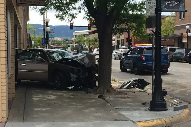 Car Crashes After Driving Wrong Way Down One-Way Street in Casper [PHOTOS]