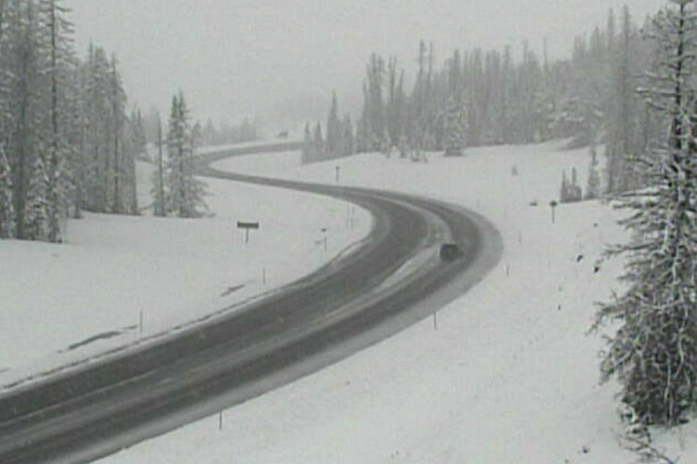 Snowfall in Northwest Wyoming Causes Slick Roads