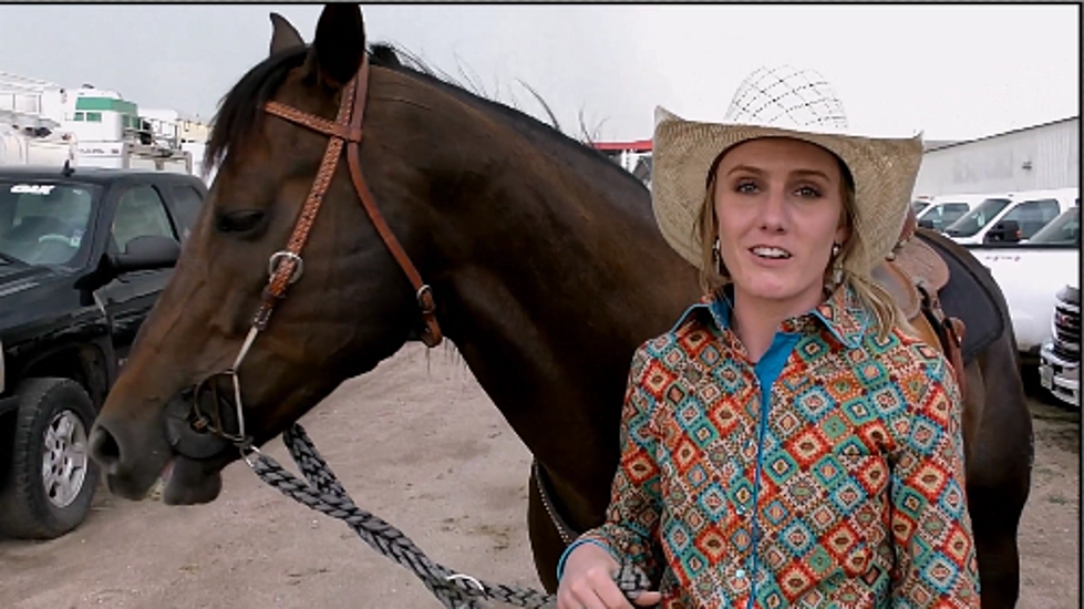 Cheyenne Frontier Days Rodeo: Barrel Racer Alison Miller [VIDEO]