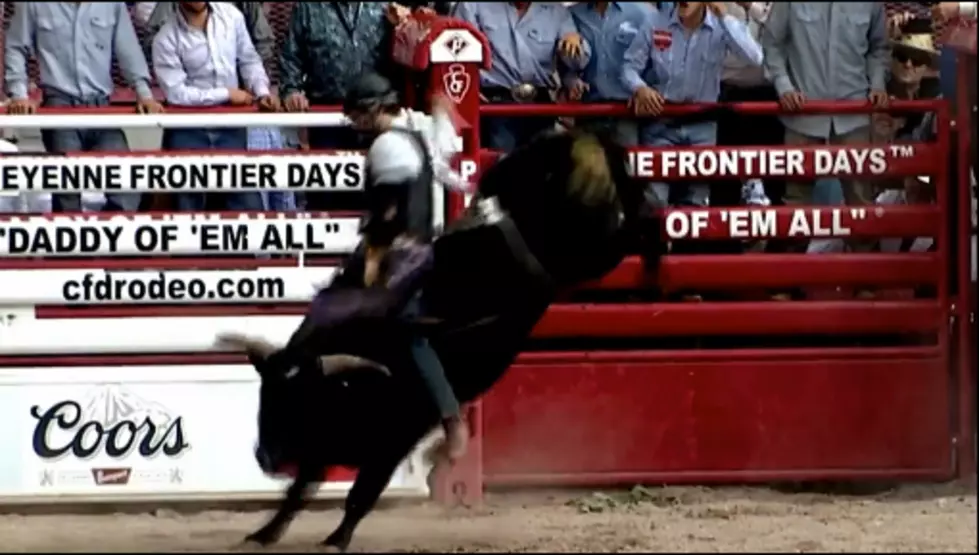 Cheyenne Frontier Days Rodeo: Wyoming Bullrider Clayton Savage [VIDEO]