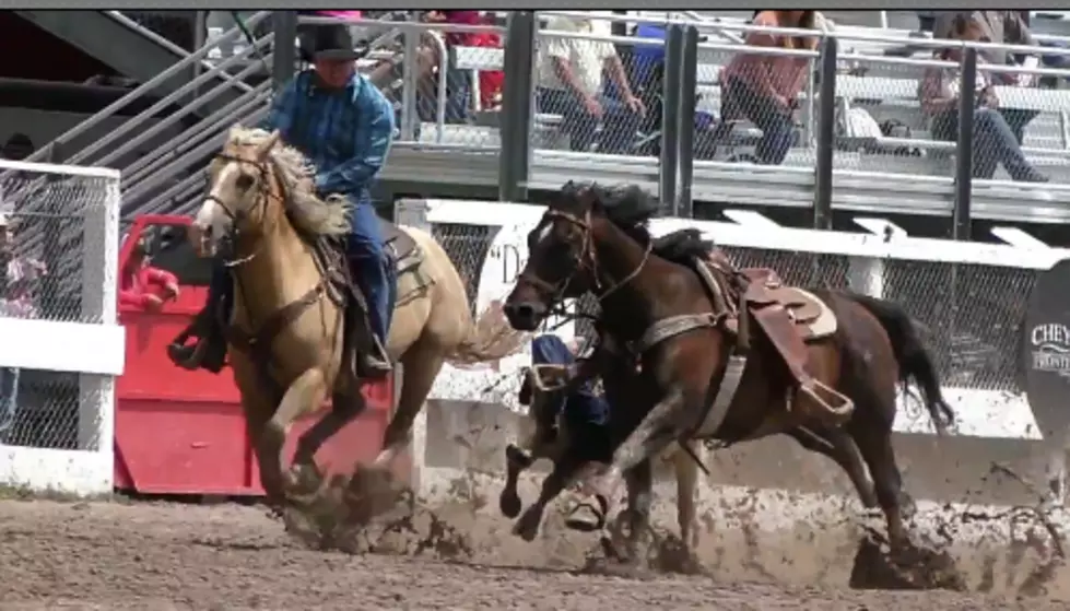 Cheyenne Frontier Days Rodeo: Steer Wrestling in the Mud [VIDEO]
