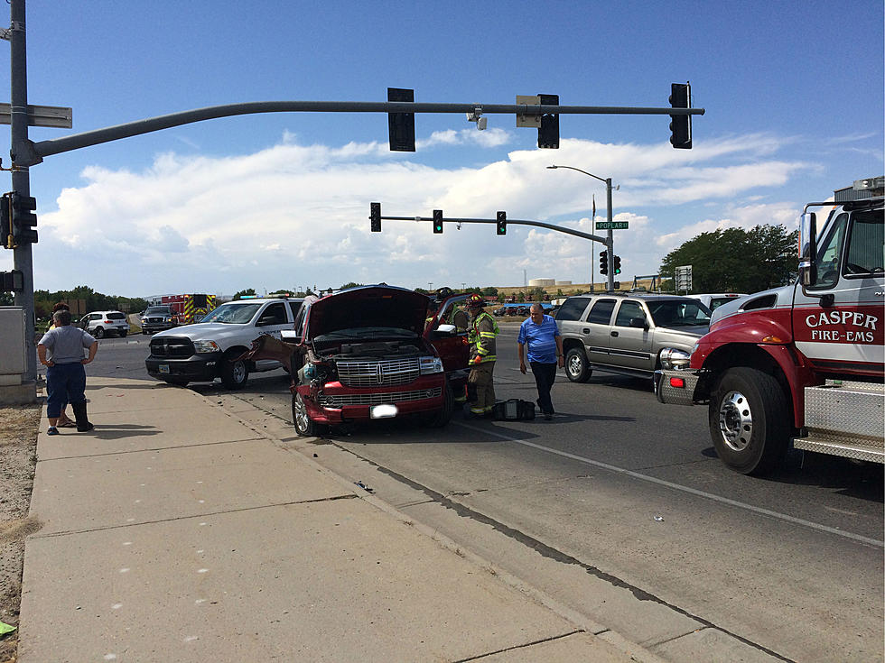 Breaking: Accident Blocks West First and Poplar Streets In Casper
