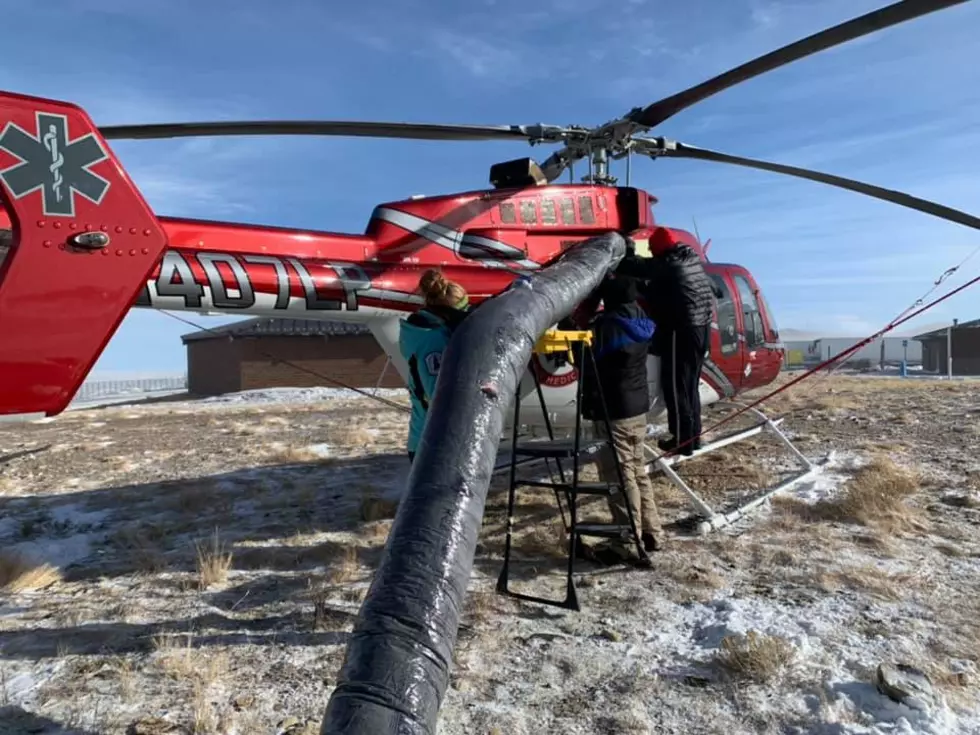 Carbon County SAR Thaws Out Grounded Life Flight Helicopter