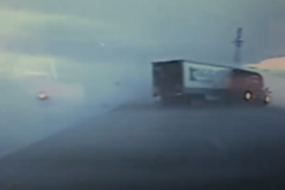 Semi-Truck Nearly Blown Into Wyoming Trooper Wednesday [VIDEO]