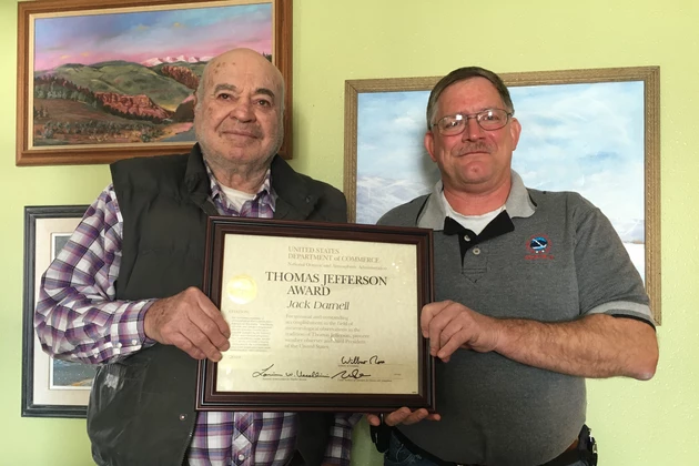 Jeffrey City WWII Vet Receives Prestigious Weather Service Award