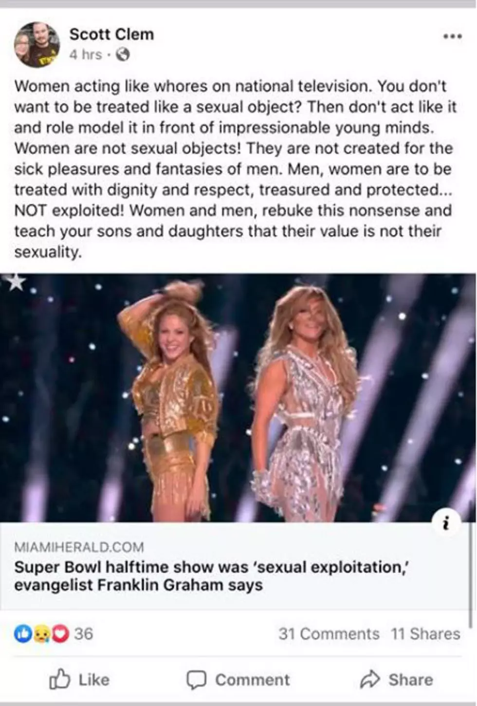 Wyo. Lawmaker: Super Bowl Halftime Performers Acted ‘Like Whores’