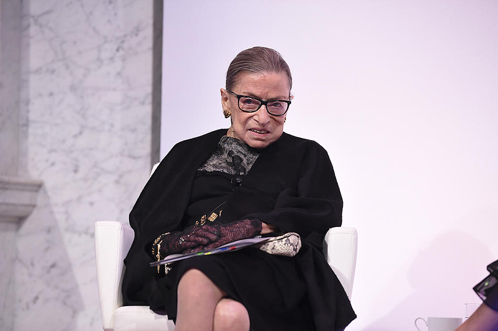 Supreme Court Justice Ruth Bader Ginsburg, a diminutive yet tower