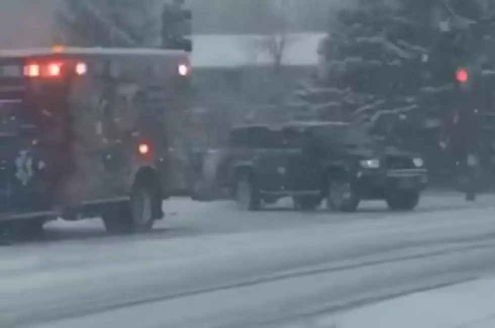 Video Shows SUV Crashing Into Ambulance During Casper Winter Storm