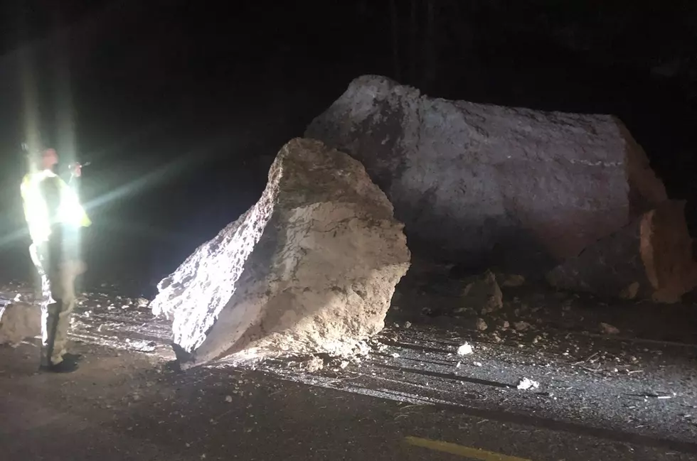 WYDOT Reports Rock Slide in Wind River Canyon