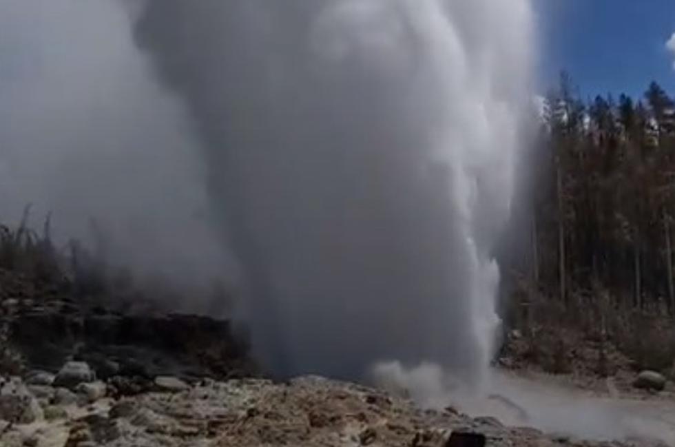 WATCH: Yellowstone's Largest Geyser Goes Off In A Big Way