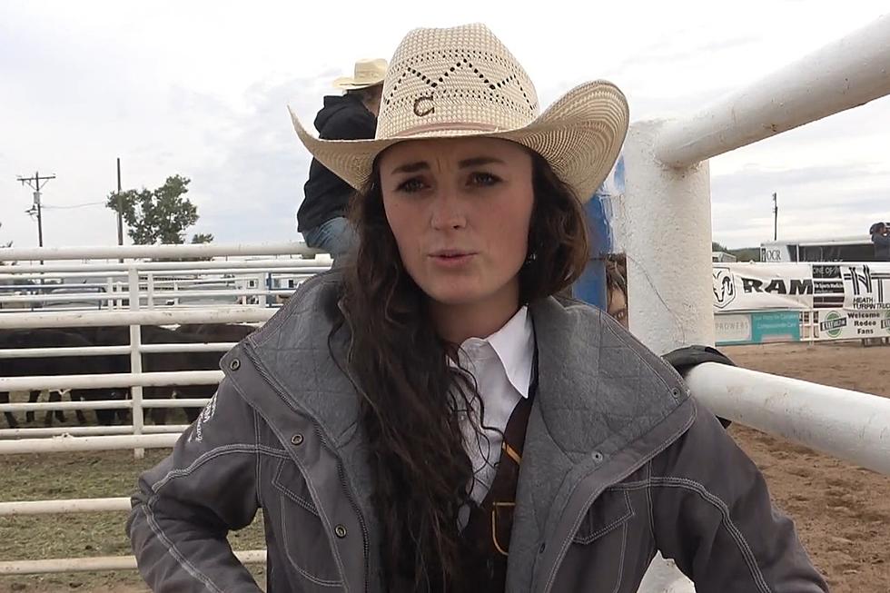 UW’s Taylour Latham Wins Goat Tying Event at Lamar Rodeo