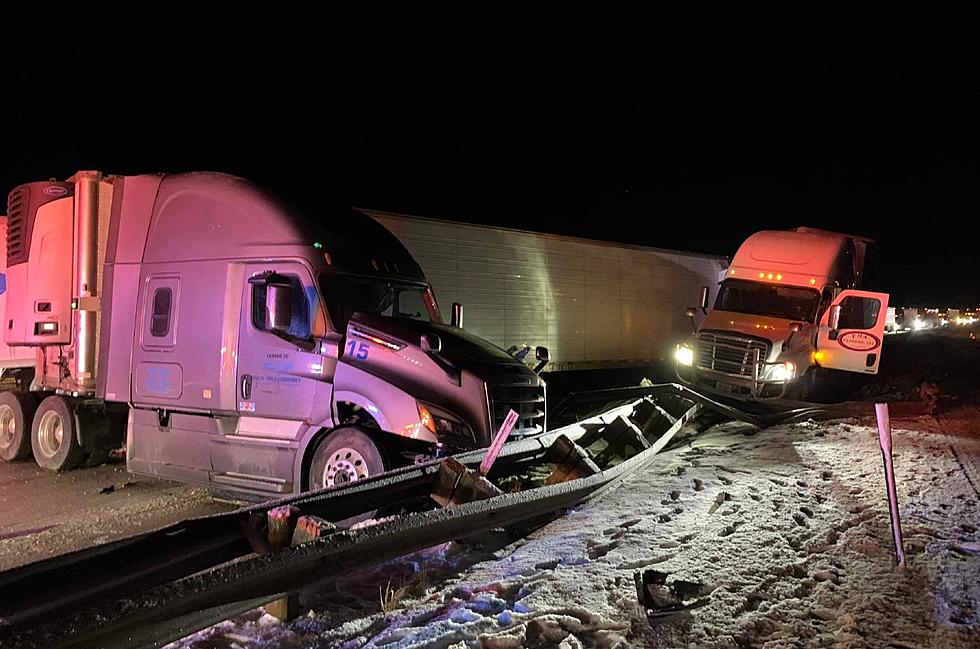 PHOTOS: Several Vehicles Involved In Wyoming I-80 Pile Up Monday Morning