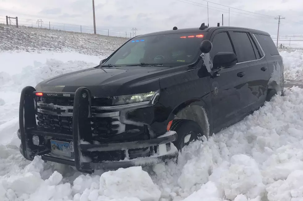 Wyoming Highway Patrol Troopers Spent Night in Patrol Cars After Becoming Stranded During Rescue