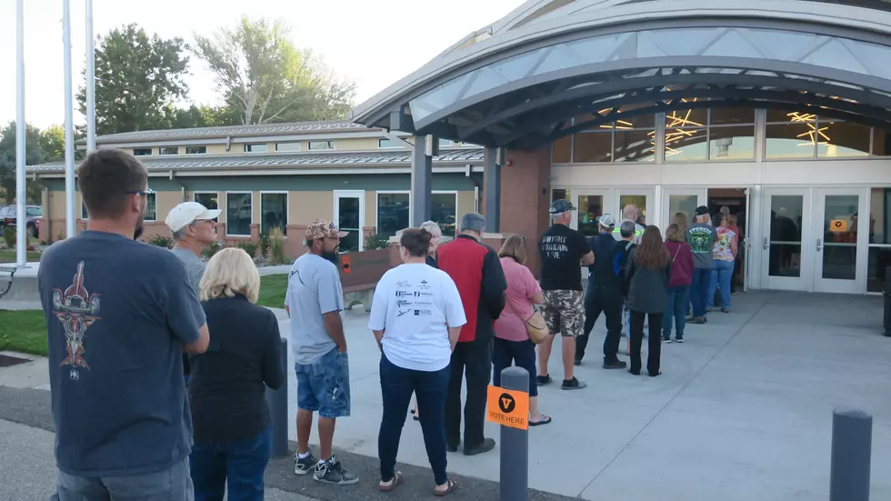 Wide Smiles and Long Lines; Early Voting Goes Smoothly at the Fairgrounds