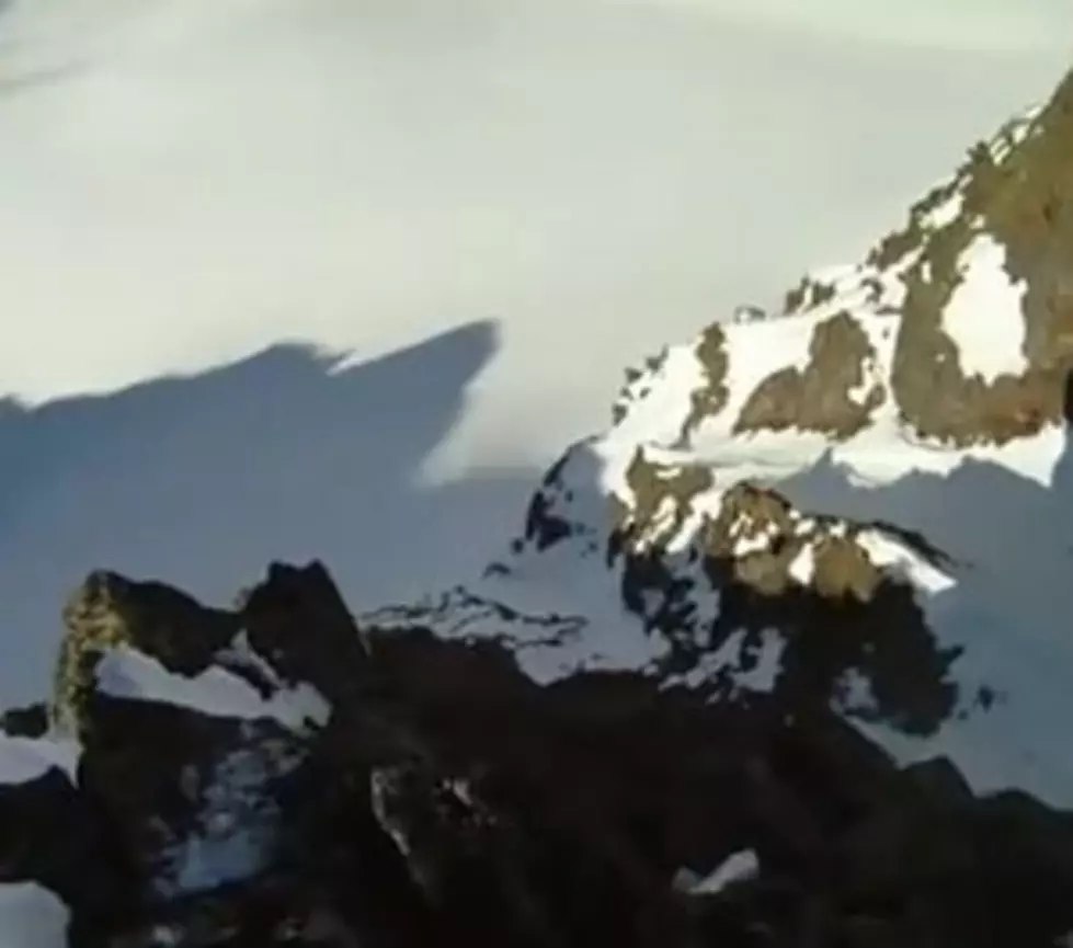 Skier Loses Footing, Falls Off Huge Cliff (Captured by his own GoPro Video Camera)