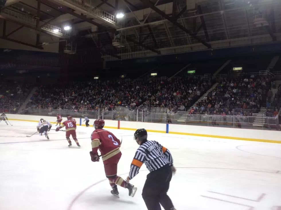 Casper Enjoys A Great Fan Experience As Coyotes Win At Wold Ice Arena